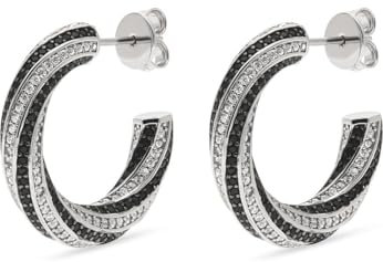 JETTE Damen-Creolen 925er Silber, recycelt Zirkonia One Size 89193444