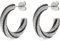 JETTE Damen-Creolen 925er Silber, recycelt Zirkonia One Size 89193444