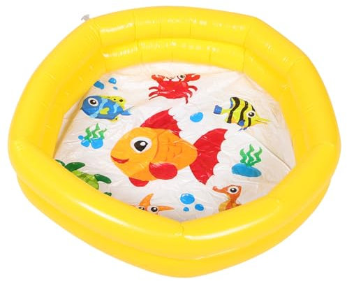 KOMBIUDA Aufblasbarer Swimming Pool Für Rundes Planschbecken Aus PVC Ideales Wasserspielzeug Für Den Garten Outdoor Für Kleinkinder Spielzeit Im Sommer