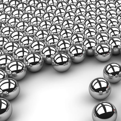 Bolas de munición de acero, rodamientos de precisión de 8 mm, rodamientos de bolas de 8 mm, rodamientos de bolas de catapulta, 100 unidades, plata (acero)