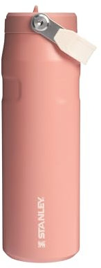 Stanley Flip Straw 2.0 Trinkflasche mit Strohhalm 0.7L - Thermobecher Kühlt 12 Stunden - 3 Tage Eisgekühlt - BPA-frei - Auslaufsicher - Für Getränkehalter - Spülmaschinenfest - Sienna