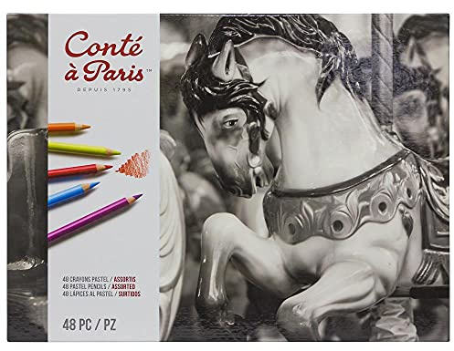 Conté à Paris 48 Count Assorted Pastel Pencils