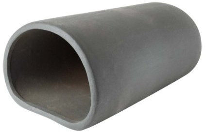 HOBBY Aquaristik Catfish Cave L I 7 x 16 cm I Brut- und Versteckhöhle aus gebranntem Ton für Welse I Aquarium Dekoration I Deko Höhle für Welse, Krebse und Garnelen I natürliches Aquariumzubehör