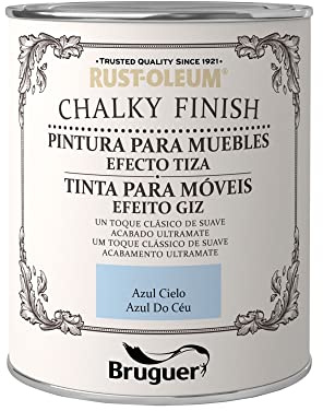 Rust-Oleum Bruguer Chalky Finish pintura para muebles Azul Cielo 125ml