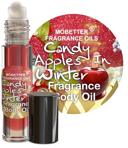 Candy Apples In Winter Perfume Fragrance Body Oil, Candy Apple and Orange, Long Lasting, Travel Size
