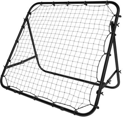 VirtuFit Verstellbarer Fußball Rebounder - Kickback - Tchoukball - 100 x 100 cm - Fußballtor Trainingszubehör
