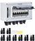 DC Trennschalter PV Anlage DC12V-DC400V 4 String 2 polig 30A IP67 Wasserdichtes Solar Leitungsschutzschalter Sicherungsautomat (4 in 4 out)