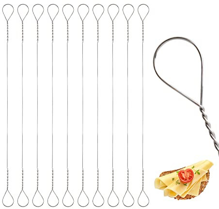 LUTER 10 Morceaux Fil de Coupe Fromage, Fils de Rechange pour Trancheuse à Fromage Fils pour Coupe Fromage pour Trancher les Fromages à Pâte Molle, les Pâtés