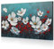 JBER 100% dipinto a mano olio su tela, decorazione murale astratta colorata per camera da letto e corridoio Premium - 120x80 cm(FLOWER-01)