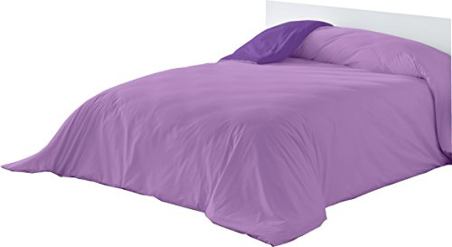 Lucena Cantos - Funda Nórdica Lisa - (280 x 270, Bicolor Malva/Lila)