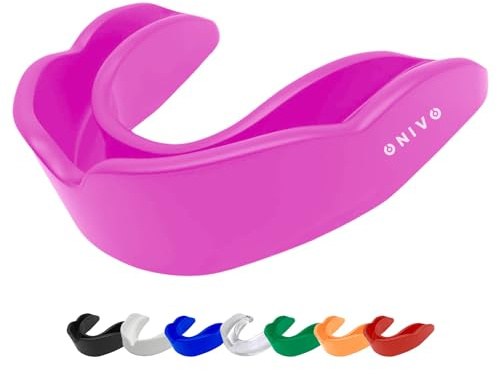 Premium Zahnschutz für Erwachsene und Kinder ab 12 Jahren, ideal zum Boxen, Mundschutz, langlebiger und bequemer Zahnschutz für Schutz und Sicherheit (Rosa)