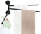 Auralum Handtuchhalter ohne Bohren Schwarz/mit Bohren,180° Klappbar Handtuchhalter Schwarz Kann 5 KG Tragen,Handtuchhalter Wand 40CM, Handtuchstange Edelstahl für Bad, Küche, Sauna