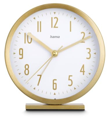 Hama Wecker Skye, ohne Ticken, Gold