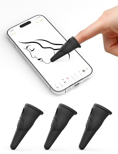 Handy Stifte für Smartphones MEKO hochempfindlicher Silikon Fingertip Eingabestift kompatibel mit Allen Handys/Tablets wie iPhone, iPad, Samsung, Huawei, Xiaomi, Surface, Chromebook & mehr