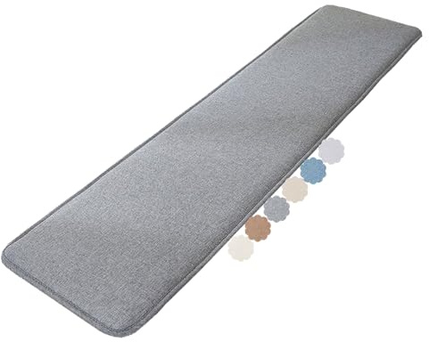 Cuscino per panca da giardino/portico – 120/130/160/180 x 35/40/50 cm – Antiscivolo, resistente per esterni/interni (2-3 posti) – per patio, veranda, altalene o sedute da finestra(Dark gray,30x200cm)