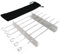 Lot de 6 brochettes pour barbecue avec support et brosse à huile pour des solutions de cuisson pratiques