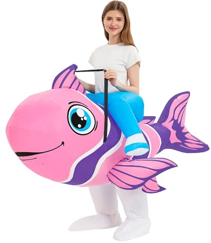 Costume da pesce tropicale gonfiabile, per donne e uomini, cosplay per adulti, costume per pesci tropicali, costumi gonfiabili per Halloween