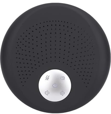 Jiawu Haut-Parleur USB, Haut-Parleur de Conférence Portable, Ramassage Vocal amélioré à 360 °, Réduction du Bruit, qualité Sonore Exceptionnelle, Haut-parleurs PC de Bureau