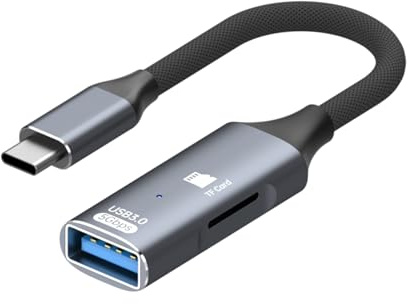 HOOLRZI Adattatori Tipo C con Funzioni Multiple Dotati Lettore Schede Memoria Conformità Generale per Dispositivi Mobili Convertitore USB C OTG per PC Espansione Archiviazione Esterna