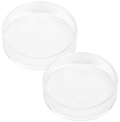 Platos para Alimentación de Camarones Acuario 2 Piezas, Cuencos Redondos de Acrílico para Tanque de Peces, Alimentador para Tortugas y Camarones