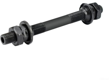 Set per asse del mozzo della bicicletta in acciaio al carbonio, adattatore cavo a sgancio rapido per ruote anteriori e posteriori, lunghezza 108 mm e 144 mm, nero (anteriore)