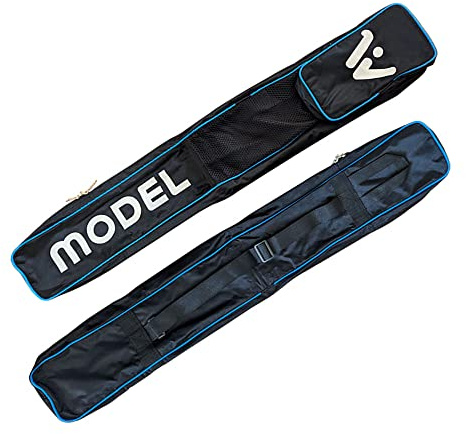 MODEL Borsa per bastone da hockey su campo, 4 bastoni, bottiglia d'acqua, telefono, portachiavi, tasca forte, leggera, tracolla regolabile
