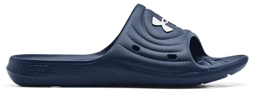 Under Armour Men's UA M Locker IV SL, Quick-Drying Sliders for Locker Room, Shower, Beach, Walking, Slip-On Pool Shoes Designed to Drain Water, Cushioned Comfort Men's Flip Flops