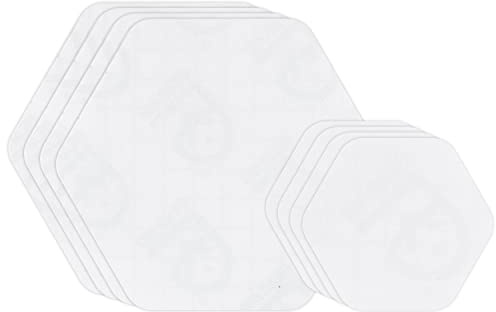 GEAR AID Tenacious Tape Repair Patches for Jackets, Tents, Outdoor Gear and Technical Fabrics, 3” Rounds, 2.5” and 1.5” Hex Shapes, Color and Size Options, Clear