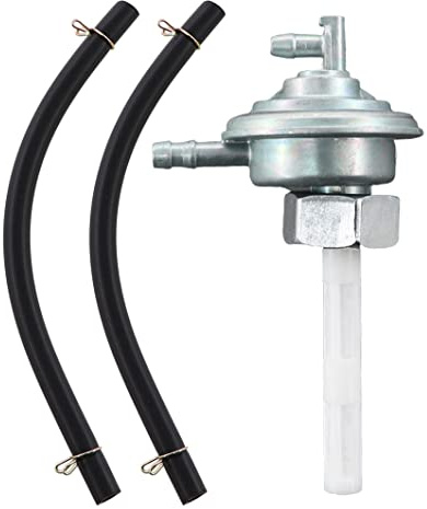 MCHNIC Motorroller Benzinhahn Unterdruck M16x1,5 Metalltank mit Benzinschlauch für CPI Keeway Kymco SYM GY6 139QMB Generic Baotian Benzhou Roller