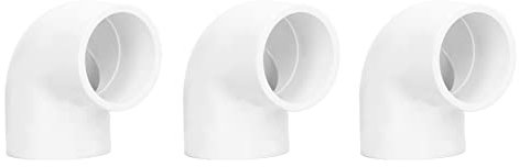 12 Piezas Conectores de 90 Grados de Tubería, Conector de Tubo Plástico de PVC Codo de Tubería de 2 Vías (32 mm)