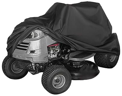 FACULX Copertura per tosaerba da equitazione, copertura impermeabile per trattori fino a 139,7 cm, durevole, resistente ai raggi UV, copertura impermeabile per il per tuo trattore da giardino