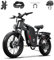 Vélo électrique pour Adulte, Double Moteur Puissant, Batterie Li-ION 52 V 24 Ah, pneus Larges de 20 Pouces, Doubles Freins à Disque hydrauliques, Suspension intégrale, vélo électrique 7 Vitesses
