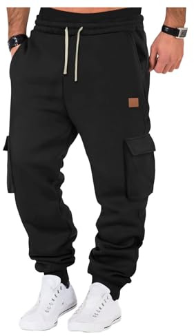 2025 Bas de Jogging Homme Pantalon Multi Poches Ceinture Élastique Casual Pantalons de Sport Coton Sportswear Respirant pour Toutes Les Saisons Joggers Course Training Sweatpants