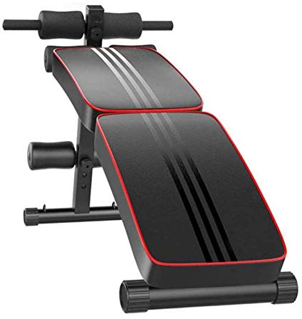 Banco inclinado para sentarse, banco de utilidad para abdominales y entrenamiento de fuerza abdominal, varillas de fitness para gimnasio en casa