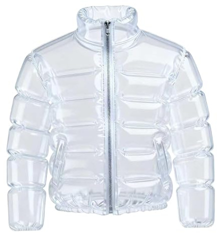 blloocod Giacca per Bere Birra Trasparente, Giacca Riempibile con Cannuccia, Giacca da Festa in PVC per Uomo e Donna, Ideale per Carnevale, Addio al Celibato, Festival