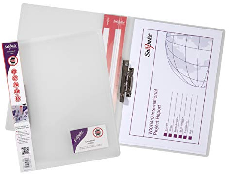 Snopake 12772S Klemmhefter, A4, transparent