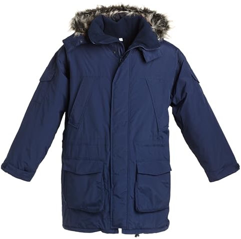 BMS Winterparka 100% wasserdicht & atmungsaktiv marine blau Gr. M