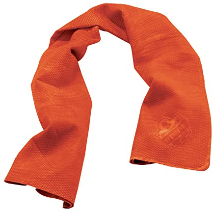 Ergodyne Chill Its 6602 Cooling Towel, Long Lasting Cooling Relief Orange 29.50 x 13.00