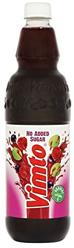 Vimto Original Fruit Juice Cordial No Added Sugar (1L) - Pack of 2