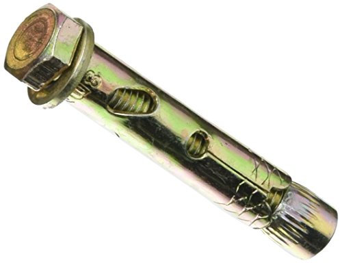 AHC K-ZYSLALB840B5 M8 x 40 mm Loose Bolt Sleeve Anchor - Zinc/Yellow (Pack of 5)