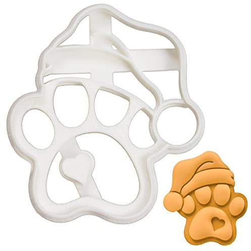 Bakerlogy Niedlicher Weihnachtsmann-Pfoten-Ausstecher, 1 Stück – Bakerlogy