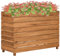 vidaXL Hochbeet Blumenkasten Pflanzkübel Pflanzkasten Gemüsebeet Pflanzbeet Gartenbeet Blumenkübel Garten 100x40x72cm Altholz Teak Stahl