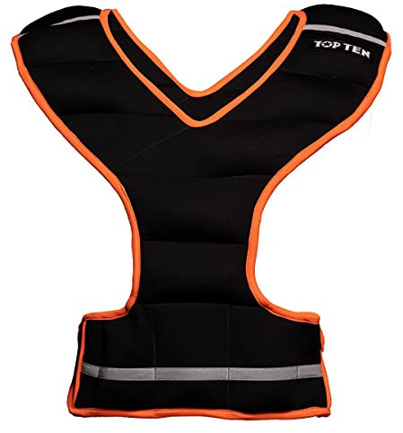 TOP TEN Gewichtsweste Neopren - 8 kg, schwarz-rot