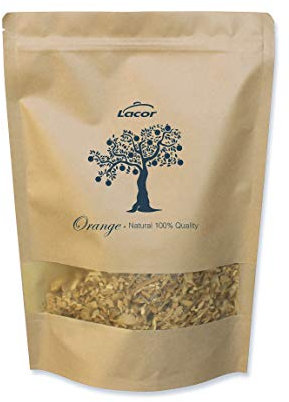 Lacor - 69556 - Ahumador de alimentos, Serrín para Ahumar, Madera de Naranjo, 100% Natural, Naranjo: Sabor suave y aromático, 600gr