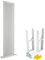 Milano Windsor White Cast Iron Style Vertical Double Column Radiator Feet - 1800mm x 560mm