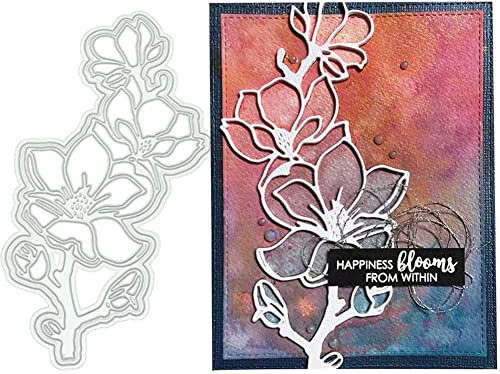 Flower Cutting Dies for Card Making，Daisy Cutting Dies Cut Stencils for DIY Scrapbooking Photo Album Decorative Embossing Paper Dies for Card Making Templated+Cute Brooch Pin