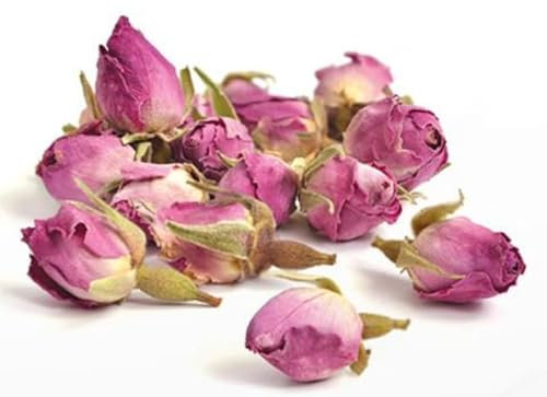 Vitatips Natürliche getrocknete Rosenknospen 100% natürliche Blumen, echte Blume trockene rote Rose (200gr)