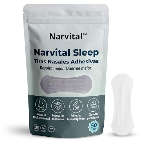 Tiras Nasales para Dormir y Respirar Mejor por la Nariz – Tiras Nasales Antironquidos Adhesivas – Dilatador Nasal para Dormir – Diseño Transparente y Discreto – 50 Unidades