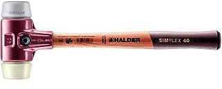 Simplex Schonhammer, TPE-mid / Nylon; mit Tempergussgehäuse und hochwertigem Holzstiel | D=40 mm | 3038.040