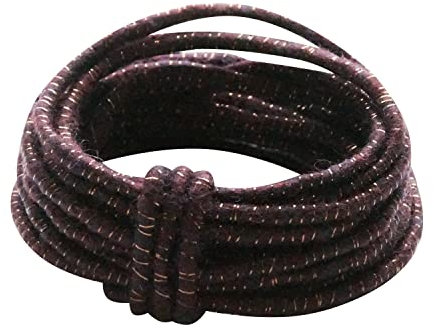 Wolldraht Glimmer 5m biegsam versch. Farben Violett mit Kupferfaden